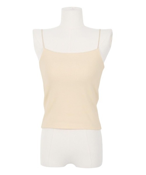 LUDICRUM(ルーディクルム)の「Rib cut camisole(キャミソール・レディース・クリーム/オフホワイト/ブラック・M/S)」の7枚目の写真