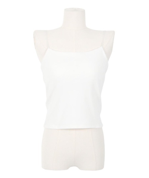 LUDICRUM(ルーディクルム)の「Rib cut camisole(キャミソール・レディース・クリーム/オフホワイト/ブラック・M/S)」の9枚目の写真