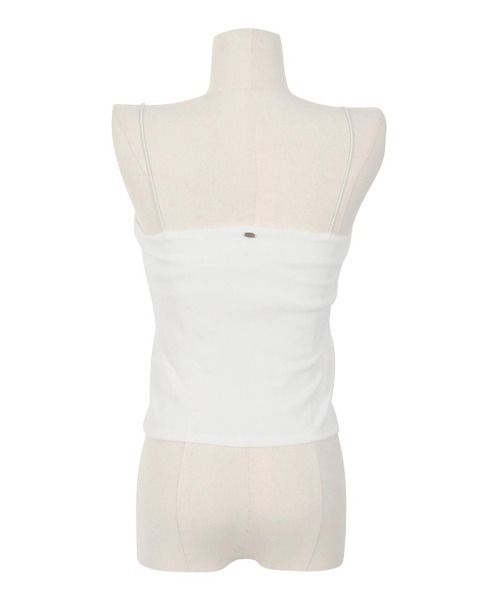 LUDICRUM(ルーディクルム)の「Rib cut camisole(キャミソール・レディース・クリーム/オフホワイト/ブラック・M/S)」の11枚目の写真