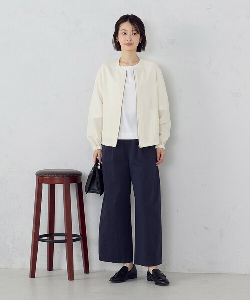 COMME CA ISM(コムサイズム)の「バレルレッグ パンツ(その他パンツ・レディース・ベージュ/ネイビー・LARGE/MEDIUM)」の5枚目の写真