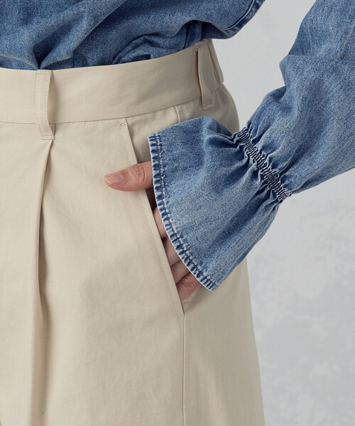 COMME CA ISM(コムサイズム)の「バレルレッグ パンツ(その他パンツ・レディース・ベージュ/ネイビー・LARGE/MEDIUM)」の18枚目の写真