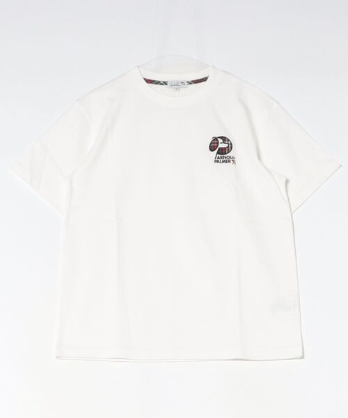 Arnold Palmer(アーノルドパーマー)の「ドッグモチーフ シェア Tシャツ(Tシャツ/カットソー・レディース・ホワイト/ダークブルー・XS/S/M/L/LL)」の20枚目の写真