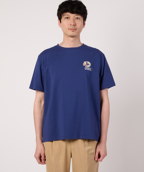 Arnold Palmer(アーノルドパーマー)の「ドッグモチーフ シェア Tシャツ(Tシャツ/カットソー・レディース・ホワイト/ダークブルー・XS/S/M/L/LL)」の13枚目の写真