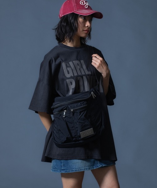 X-girl(エックスガール)の「METAL PLATE SHOULDER BAG(ショルダーバッグ・レディース・ブラック/オリーブ・ONE SIZE)」の16枚目の写真