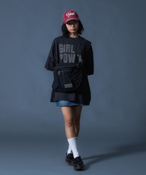 X-girl(エックスガール)の「METAL PLATE SHOULDER BAG(ショルダーバッグ・レディース・ブラック/オリーブ・ONE SIZE)」の20枚目の写真
