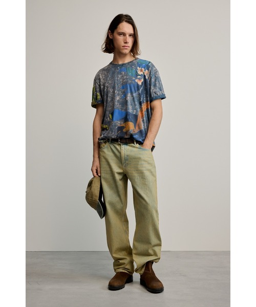 Desigual(デシグアル)の「フローラル プリント Tシャツ / ネイビー(Tシャツ/カットソー・メンズ・ブルー・XL/L/M/S)」の2枚目の写真