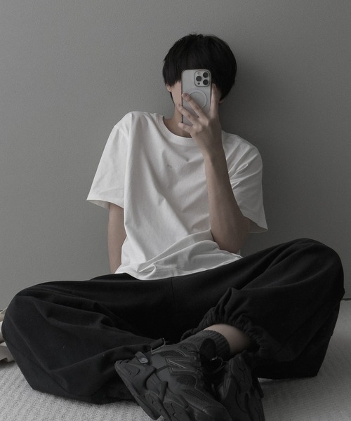 remer(リメール)の「クルーネックロゴT / crew neck logo Tee(Tシャツ/カットソー・メンズ・ブラック/ホワイト・X-SMALL/LARGE/MEDIUM/SMALL)」の6枚目の写真