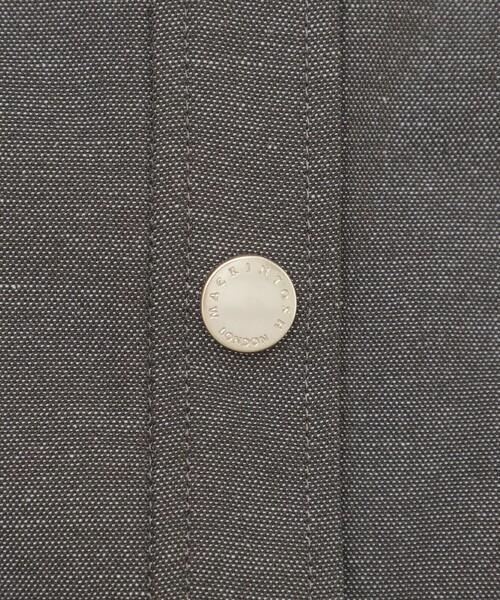 MACKINTOSH LONDON（マッキントッシュ ロンドン）の「コットンリネンブレンドオックスジャケット（ノーカラージャケット・レディース・ホワイト系その他/チャコールグレー・40/38）」の11枚目の写真