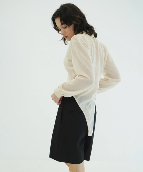 CLANE（クラネ）の「SKIPPER KNIT BODYSUITS（ニット/セーター・レディース・ブラウン/アイボリー/ブラック・1）」の8枚目の写真