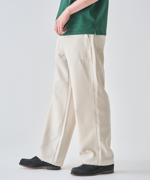 EDIFICE（エディフィス）の「サイド アジャスト ベイカー パンツ（スラックス・メンズ・ベージュ/アイボリー/チャコールグレー・MEDIUM/LARGE）」の13枚目の写真