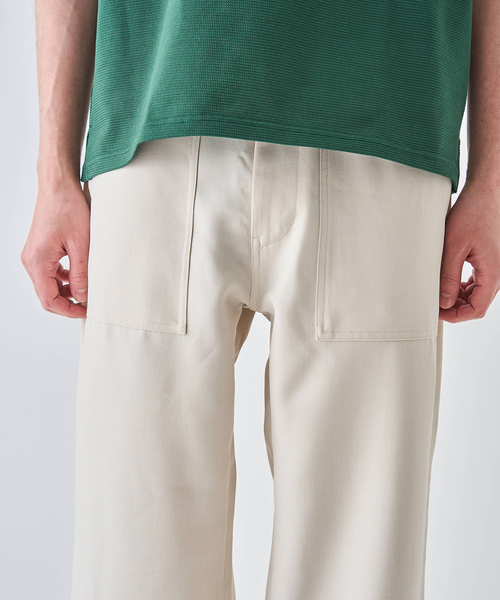 EDIFICE（エディフィス）の「サイド アジャスト ベイカー パンツ（スラックス・メンズ・ベージュ/アイボリー/チャコールグレー・MEDIUM/LARGE）」の15枚目の写真