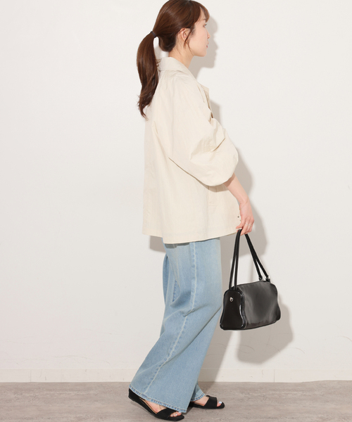 JOURNAL STANDARD relume(ジャーナルスタンダード レリューム)の「ヴィンテージクロストレンチコート(トレンチコート・レディース・ブルー/ベージュ/ホワイト・FREE)」の12枚目の写真