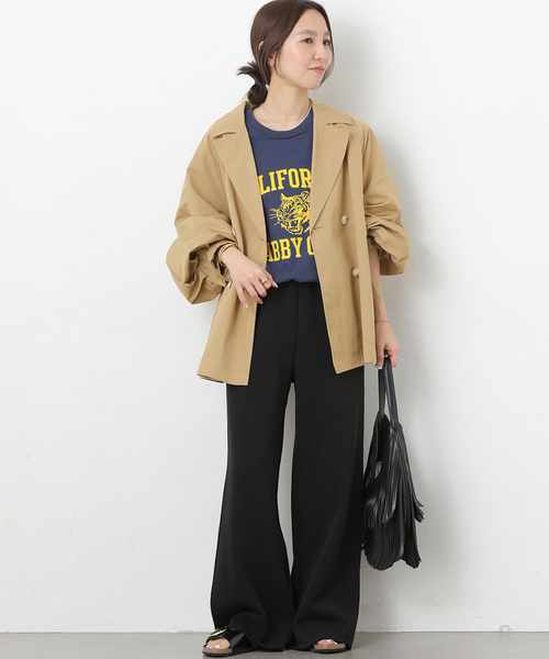 JOURNAL STANDARD relume(ジャーナルスタンダード レリューム)の「ヴィンテージクロストレンチコート(トレンチコート・レディース・ブルー/ベージュ/ホワイト・FREE)」の18枚目の写真