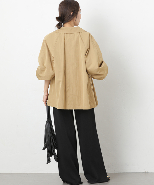 JOURNAL STANDARD relume(ジャーナルスタンダード レリューム)の「ヴィンテージクロストレンチコート(トレンチコート・レディース・ブルー/ベージュ/ホワイト・FREE)」の20枚目の写真