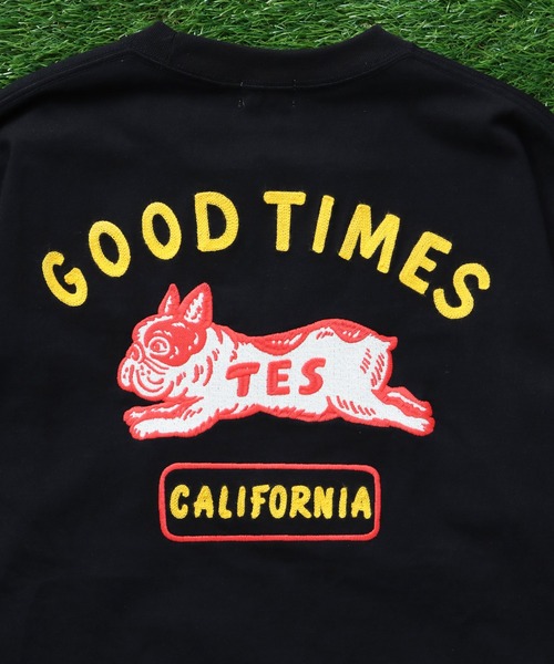 The Endless Summer（エンドレスサマー）の「TES GOOD TIMES EMB BIG T-SHIRT / ビッグシルエットTシャツ（Tシャツ/カットソー・メンズ・グレー/ブラック/ホワイト・SMALL/MEDIUM/LARGE/X-LARGE）」の8枚目の写真