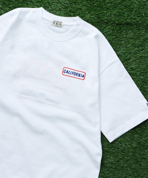The Endless Summer（エンドレスサマー）の「TES GOOD TIMES EMB BIG T-SHIRT / ビッグシルエットTシャツ（Tシャツ/カットソー・メンズ・グレー/ブラック/ホワイト・SMALL/MEDIUM/LARGE/X-LARGE）」の9枚目の写真