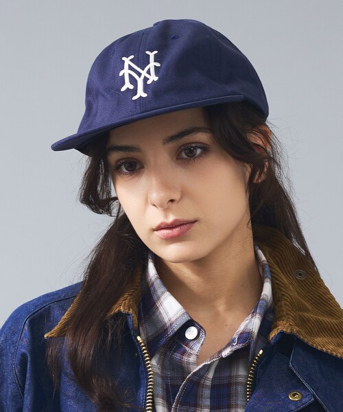 Cooperstown Ball Cap（クーパーズタウンボールキャップ）の「【COOPERSTOWN / クーパーズタウンボールキャップ】CHINO COTTON CAP / チノコットン NY ロゴキャップ / 帽子 / ユニセックス（キャップ・メンズ・ネイビー/ベージュ/ブラック/レッド/グリーン・フリー）」の4枚目の写真