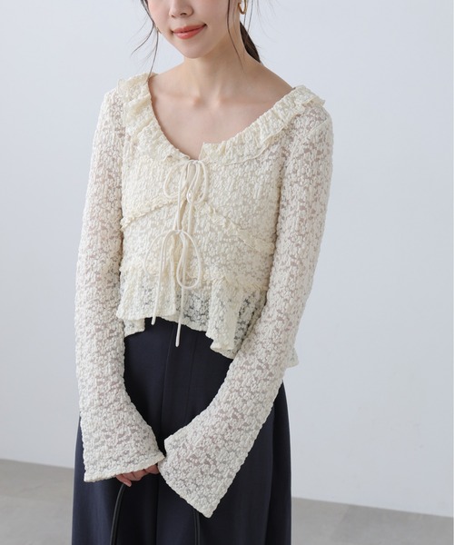 FREE'S MART(フリーズマート)の「◆前開きレースブラウス(シャツ/ブラウス・レディース・ブラック/ピンク/ホワイト・FREE)」の16枚目の写真