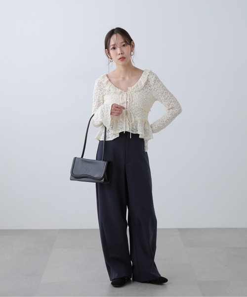 FREE'S MART(フリーズマート)の「◆前開きレースブラウス(シャツ/ブラウス・レディース・ブラック/ピンク/ホワイト・FREE)」の17枚目の写真