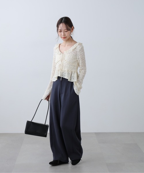 FREE'S MART(フリーズマート)の「◆前開きレースブラウス(シャツ/ブラウス・レディース・ブラック/ピンク/ホワイト・FREE)」の18枚目の写真