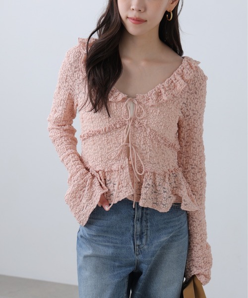 FREE'S MART(フリーズマート)の「◆前開きレースブラウス(シャツ/ブラウス・レディース・ブラック/ピンク/ホワイト・FREE)」の22枚目の写真