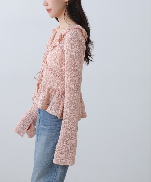 FREE'S MART(フリーズマート)の「◆前開きレースブラウス(シャツ/ブラウス・レディース・ブラック/ピンク/ホワイト・FREE)」の9枚目の写真