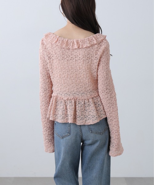 FREE'S MART(フリーズマート)の「◆前開きレースブラウス(シャツ/ブラウス・レディース・ブラック/ピンク/ホワイト・FREE)」の10枚目の写真