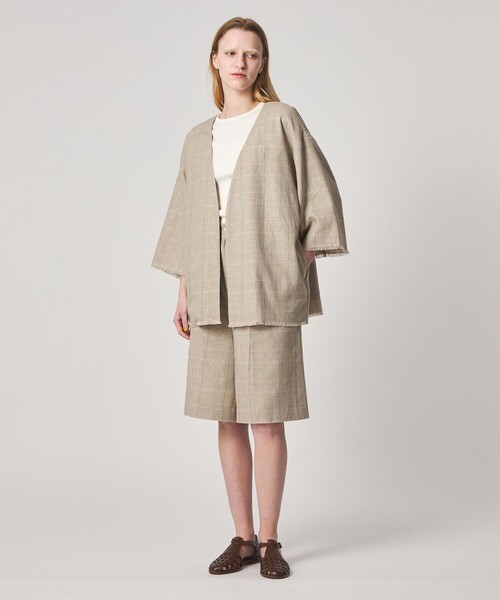 Steven Alan（スティーブンアラン）の「＜Steven Alan＞チェック ショート パンツ（その他パンツ・レディース・ベージュ・L/S/M）」の3枚目の写真