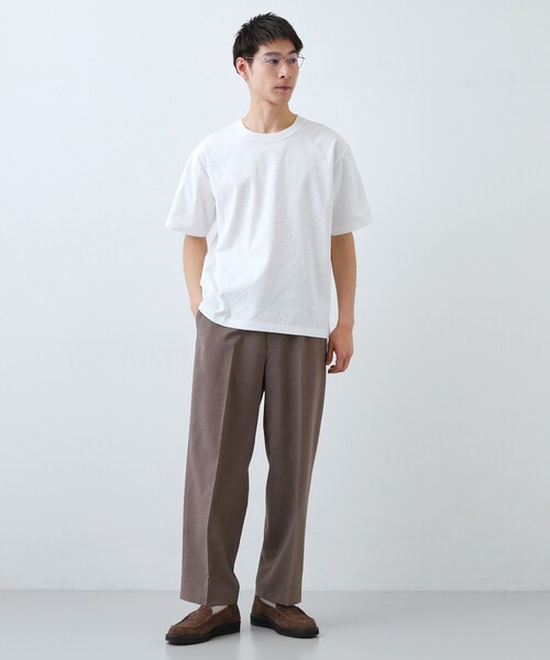 THE SHOP TK (ザ ショップ ティーケー )の「【無地だと少し物足りないという方へ】ジオメトリック柄 半袖Tシャツ 洗濯機OK(Tシャツ/カットソー・メンズ・チャコールグレー/オフホワイト/ブルーグリーン/ライトグレー/ブルー系その他・04/01/02/03)」の20枚目の写真