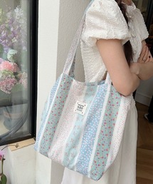 VIBGYOR Women | 【urge select】小花柄 プリント トートバッグ【A4サイズ収納可能】(トートバッグ)