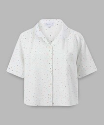 agnes b. | ハートプリント コットン 半袖 ブラウス "Ginette"(シャツ/ブラウス)