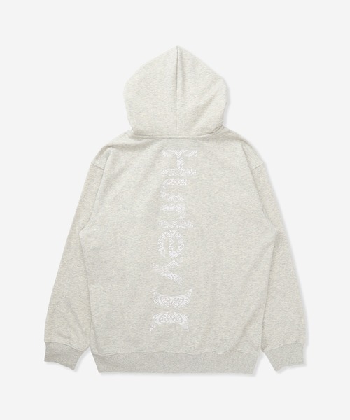 Hurley (ハーレー)の「【Hurley:ハーレー】スウェットフルジップフーディー ジップパーカー バックプリント 吸汗速乾 TRRY TRBL LG OVRSZD FZ HOODIE(パーカー・メンズ・ブラック/ヘザーグレー・MEDIUM/LARGE/SMALL/X-LARGE)」の6枚目の写真