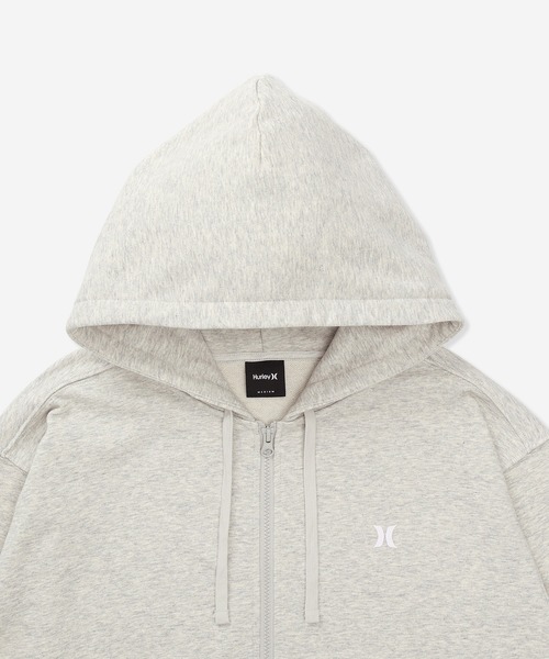 Hurley (ハーレー)の「【Hurley:ハーレー】スウェットフルジップフーディー ジップパーカー バックプリント 吸汗速乾 TRRY TRBL LG OVRSZD FZ HOODIE(パーカー・メンズ・ブラック/ヘザーグレー・MEDIUM/LARGE/SMALL/X-LARGE)」の7枚目の写真