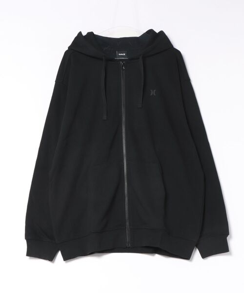 Hurley (ハーレー)の「【Hurley:ハーレー】スウェットフルジップフーディー ジップパーカー バックプリント 吸汗速乾 TRRY TRBL LG OVRSZD FZ HOODIE(パーカー・メンズ・ブラック/ヘザーグレー・MEDIUM/LARGE/SMALL/X-LARGE)」の9枚目の写真