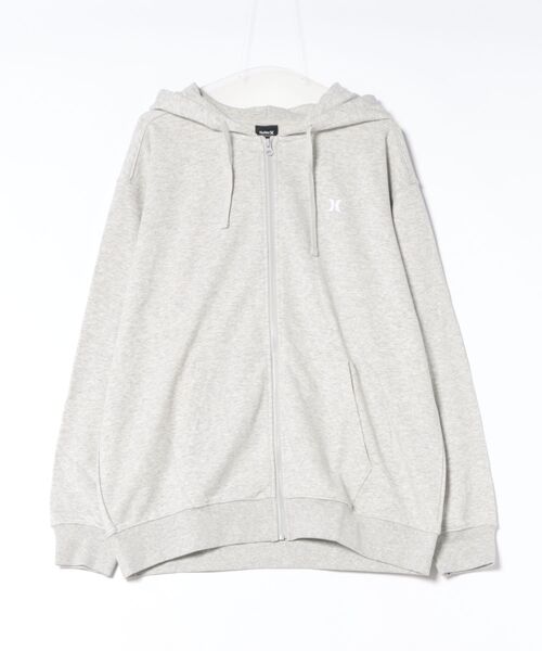 Hurley (ハーレー)の「【Hurley:ハーレー】スウェットフルジップフーディー ジップパーカー バックプリント 吸汗速乾 TRRY TRBL LG OVRSZD FZ HOODIE(パーカー・メンズ・ブラック/ヘザーグレー・MEDIUM/LARGE/SMALL/X-LARGE)」の10枚目の写真