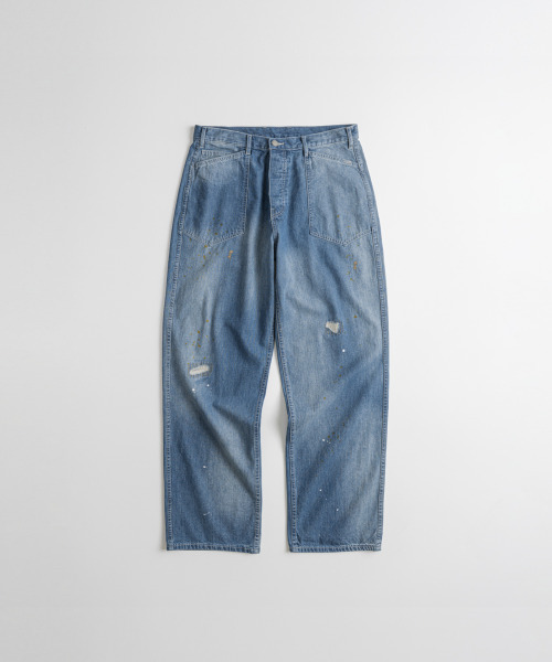 BEHEAVYER(ビヘイビアー)の「DISTRESSED M35 TROUSERS mid blue(その他パンツ・メンズ・その他・2/3/4)」の2枚目の写真