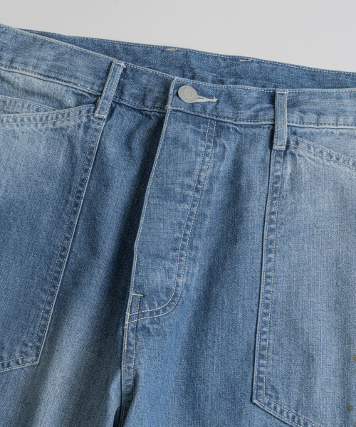 BEHEAVYER(ビヘイビアー)の「DISTRESSED M35 TROUSERS mid blue(その他パンツ・メンズ・その他・2/3/4)」の4枚目の写真