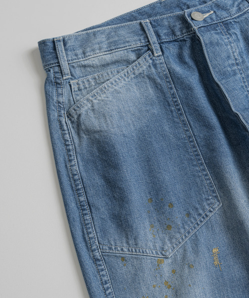 BEHEAVYER(ビヘイビアー)の「DISTRESSED M35 TROUSERS mid blue(その他パンツ・メンズ・その他・2/3/4)」の5枚目の写真