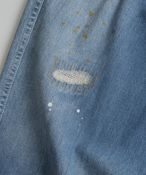 BEHEAVYER(ビヘイビアー)の「DISTRESSED M35 TROUSERS mid blue(その他パンツ・メンズ・その他・2/3/4)」の6枚目の写真