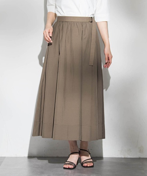 LAUTREAMONT（ロートレアモン）の「メンナイロンワッシャーブロードスカート（スカート・レディース・ホワイト/ブラウン/ブラック・7号）」の3枚目の写真