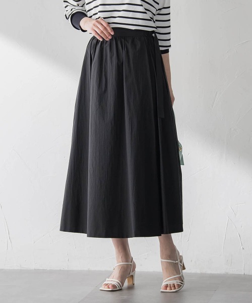 LAUTREAMONT（ロートレアモン）の「メンナイロンワッシャーブロードスカート（スカート・レディース・ホワイト/ブラウン/ブラック・7号）」の2枚目の写真