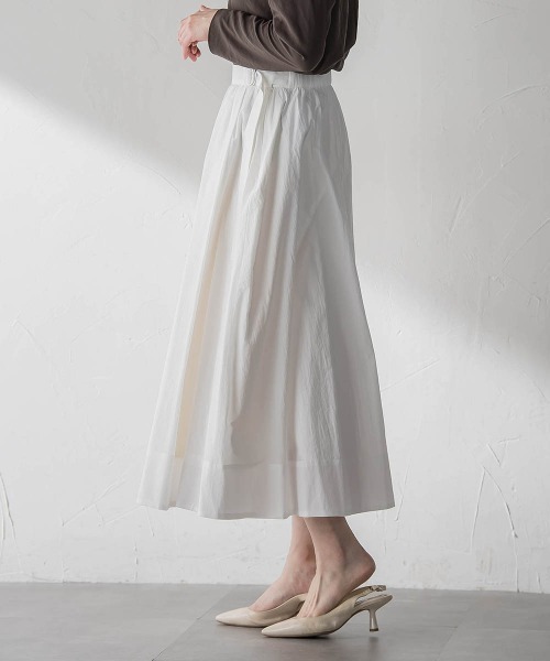 LAUTREAMONT（ロートレアモン）の「メンナイロンワッシャーブロードスカート（スカート・レディース・ホワイト/ブラウン/ブラック・7号）」の17枚目の写真