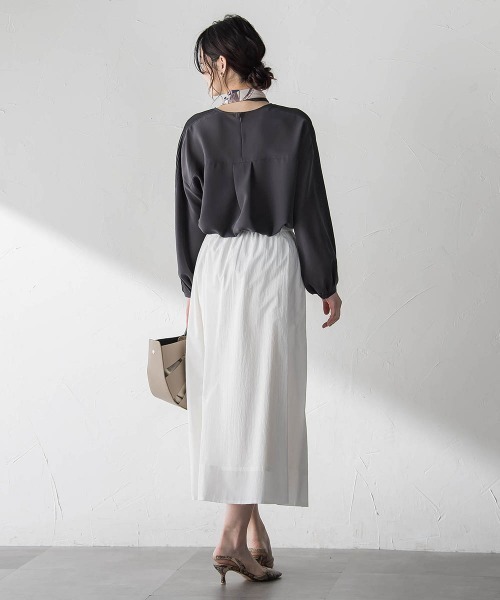 LAUTREAMONT（ロートレアモン）の「メンナイロンワッシャーブロードスカート（スカート・レディース・ホワイト/ブラウン/ブラック・7号）」の20枚目の写真