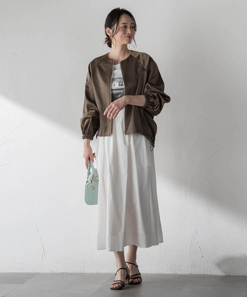 LAUTREAMONT（ロートレアモン）の「メンナイロンワッシャーブロードスカート（スカート・レディース・ホワイト/ブラウン/ブラック・7号）」の21枚目の写真