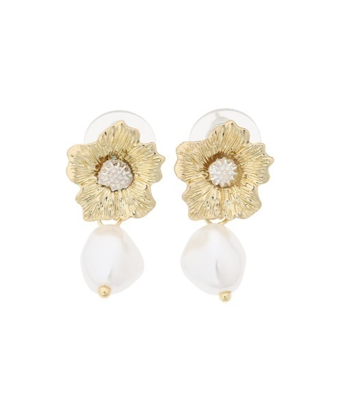 Edit Sheen（エディットシーン）の「フラワーパールコンビビアス（ピアス（両耳用）・レディース・ゴールド・FREE）」の3枚目の写真