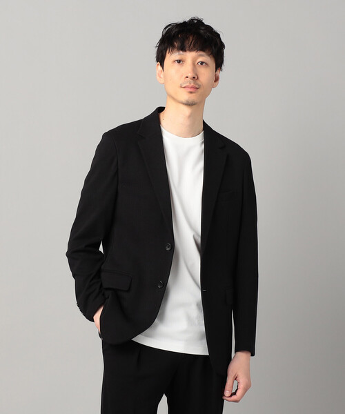 COMME CA MEN(コムサメン)の「【Comfort Model】泉州編み和紙カノコ シングルテーラードジャケット(テーラードジャケット・メンズ・チャコールグレー/ブラック・S/M/L)」の5枚目の写真