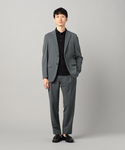 COMME CA MEN(コムサメン)の「【Comfort Model】泉州編み和紙カノコ シングルテーラードジャケット(テーラードジャケット・メンズ・チャコールグレー/ブラック・S/M/L)」の7枚目の写真