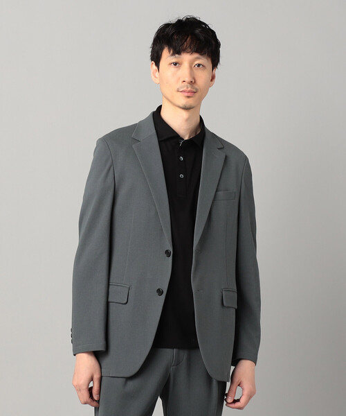 COMME CA MEN(コムサメン)の「【Comfort Model】泉州編み和紙カノコ シングルテーラードジャケット(テーラードジャケット・メンズ・チャコールグレー/ブラック・S/M/L)」の8枚目の写真