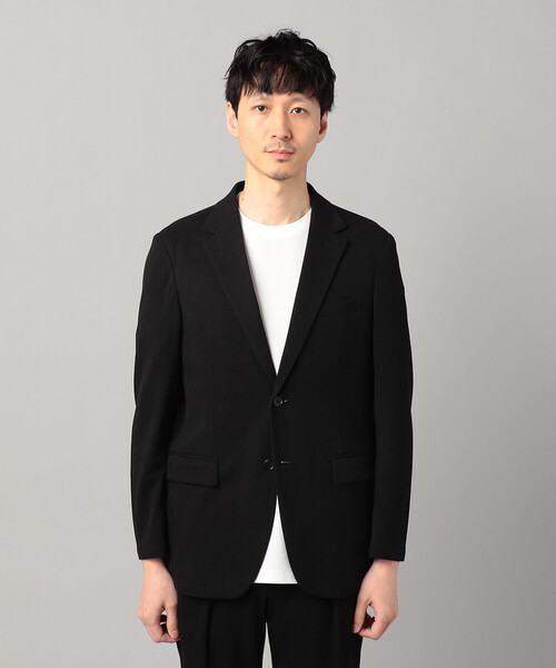 COMME CA MEN(コムサメン)の「【Comfort Model】泉州編み和紙カノコ シングルテーラードジャケット(テーラードジャケット・メンズ・チャコールグレー/ブラック・S/M/L)」の10枚目の写真