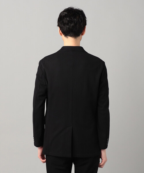 COMME CA MEN(コムサメン)の「【Comfort Model】泉州編み和紙カノコ シングルテーラードジャケット(テーラードジャケット・メンズ・チャコールグレー/ブラック・S/M/L)」の12枚目の写真